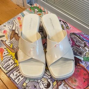 Jeffrey Campbell Bubblegum Platform Sandal White